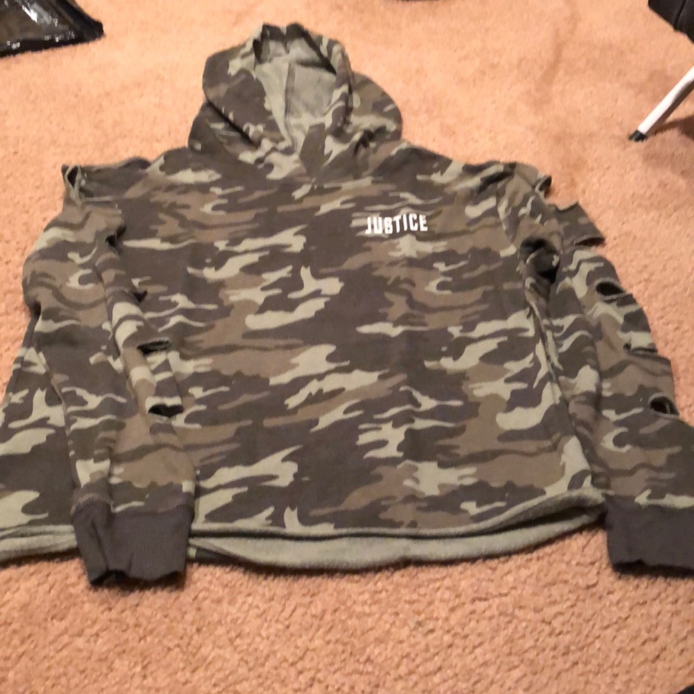 Justice camouflage hoodie